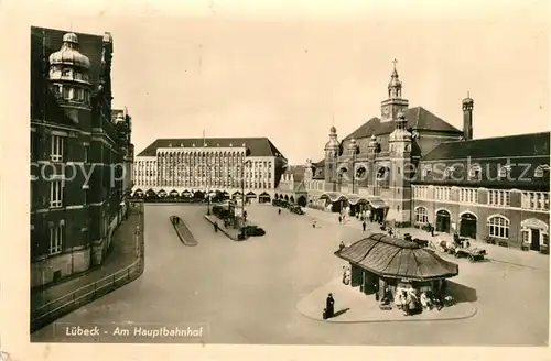 AK / Ansichtskarte Luebeck Hauptbahnhof Luebeck