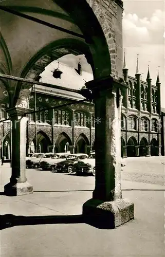 AK / Ansichtskarte Luebeck Rathaus Arkaden Luebeck