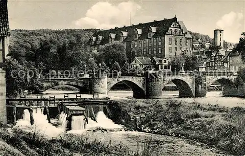 AK / Ansichtskarte Hann._Muenden Werrabruecke Hann. Muenden