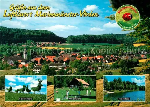 AK / Ansichtskarte Voerden_Hoexter Panorama Luftkurort Figurenhecke Minigolfplatz See Voerden Hoexter