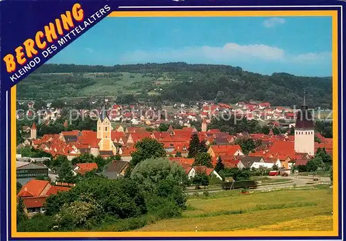 AK / Ansichtskarte Berching Kleinod des Mittelalters Stadtbild mit Kirche Turm Wehranlagen Berching