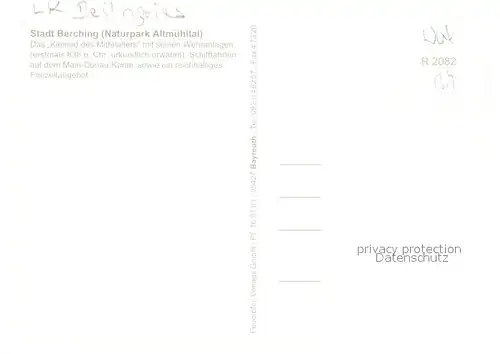 AK / Ansichtskarte Berching Teilansichten Altstadt Kleinod des Mittelalters Wehranlagen Torbogen Turm Main Donau Kanal Fahrgastschiffe Berching