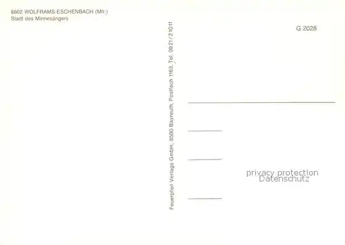 AK / Ansichtskarte Eschenbach_Wolframs Stadt des Minnesaengers Stadtmauer Torbogen Turm See Eschenbach Wolframs