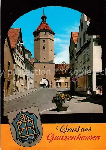 AK / Ansichtskarte Gunzenhausen_Altmuehlsee Blasturm Torbogen Gunzenhausen Altmuehlsee
