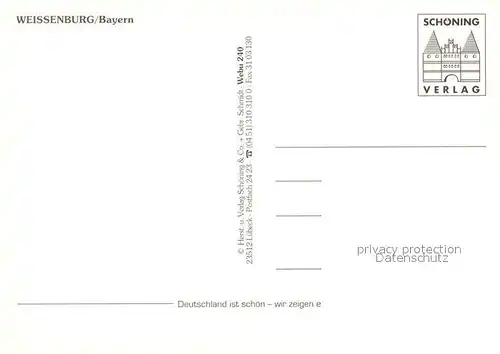 AK / Ansichtskarte Weissenburg_Bayern Wuelzburg Ruinen Luitpoldstrasse Roemische Therme Castrum Biriciana Kastell Ellinger Tor Herz Weissenburg Bayern