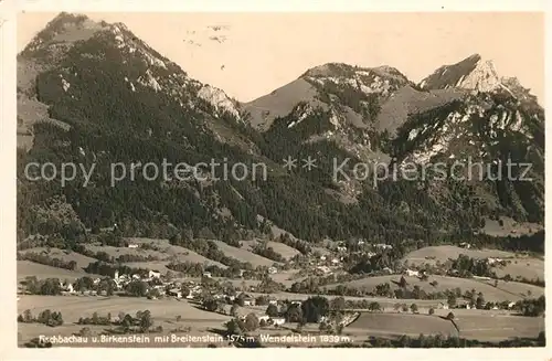 AK / Ansichtskarte Fischbachau und Birkenstein mit Breitenstein und Wendelstein Fischbachau
