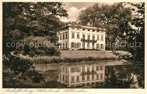 AK / Ansichtskarte Aschaffenburg_Main Schoenbusch Schloesschen Aschaffenburg Main