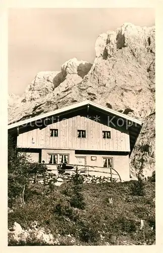 AK / Ansichtskarte Mittenwald_Bayern Mittenwalder Huette Mittenwald Bayern