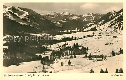 AK / Ansichtskarte Balderschwang mit Saentis Balderschwang