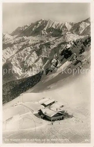 AK / Ansichtskarte Wetterstein Die Hochalm mit Wettersteinwand Wetterstein