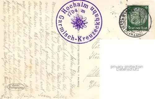 AK / Ansichtskarte Wetterstein Die Hochalm mit Wettersteinwand Wetterstein