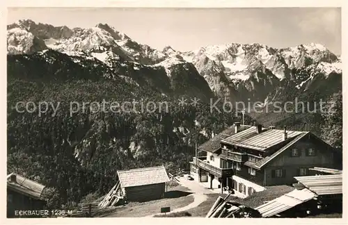 AK / Ansichtskarte Eckbauer_Alm Berggasthof Panorama Eckbauer Alm
