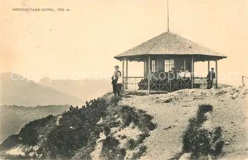AK / Ansichtskarte Herzogstand Gipfel Herzogstand