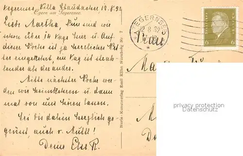 AK / Ansichtskarte Egern_Tegernsee Panorama Egern Tegernsee