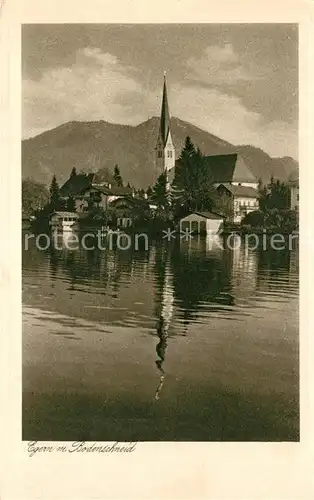 AK / Ansichtskarte Egern_Tegernsee mit Bodenschneid Egern Tegernsee