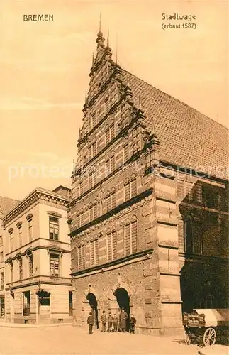 AK / Ansichtskarte Bremen Stadtwage Bremen