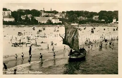 AK / Ansichtskarte Heringsdorf_Ostseebad_Usedom Strandleben Heringsdorf_Ostseebad