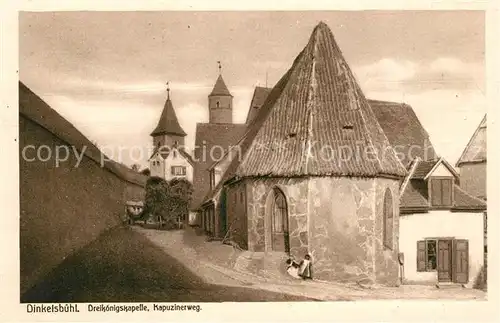AK / Ansichtskarte Dinkelsbuehl Dreikoenigskapelle Kapuzinerweg Dinkelsbuehl