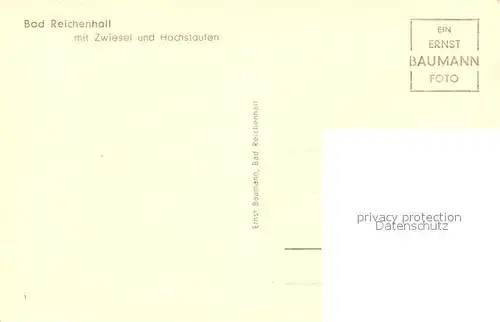 AK / Ansichtskarte Bad_Reichenhall mit Zwiesel und Hochstaufen Bad_Reichenhall