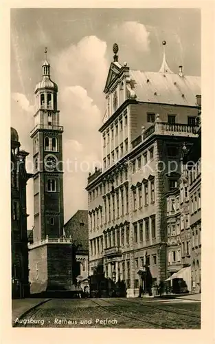 AK / Ansichtskarte Augsburg Rathaus und Perlach Augsburg