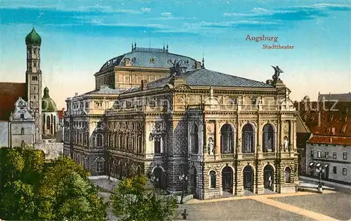 AK / Ansichtskarte Augsburg Stadttheater Augsburg