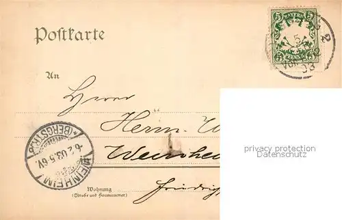 AK / Ansichtskarte Augsburg Carolinenstrasse mit Perlachturm Augsburg