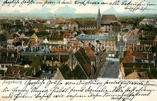AK / Ansichtskarte Augsburg Blick vom Perlachturm Augsburg