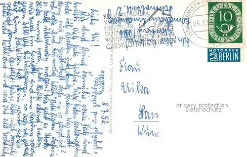 AK / Ansichtskarte Hammersbach_Grainau mit Gr und Kl Waxenstein Hammersbach Grainau