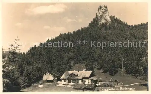 AK / Ansichtskarte Rottach Egern Berggasthaus Riederstein Rottach Egern