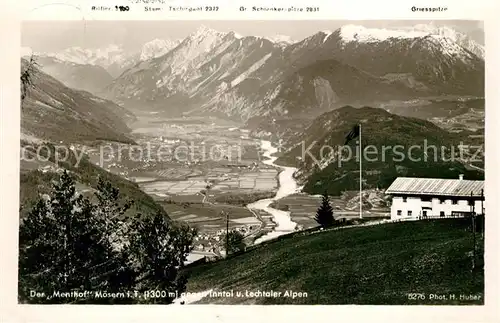 AK / Ansichtskarte Moesern Der Menthof mit Inntal und Lechtaler Alpen Moesern