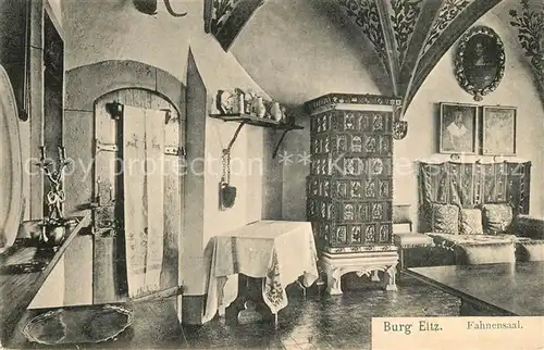 AK / Ansichtskarte Burg_Eltz Fahnensaal Burg_Eltz