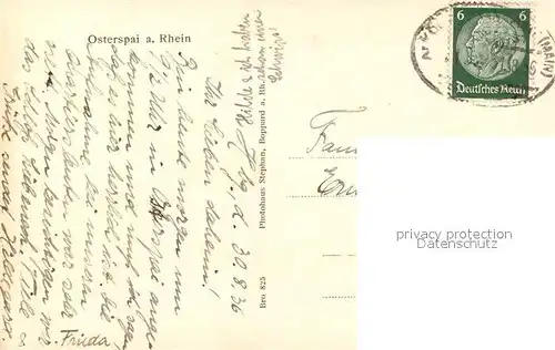 AK / Ansichtskarte Osterspai in der Kirschenbluete Osterspai