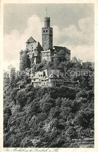 AK / Ansichtskarte Braubach_Rhein Die Marksburg Braubach Rhein