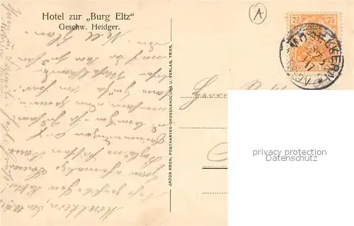 AK / Ansichtskarte Moselkern Panorama Hotel zur Burg Eltz Moselkern