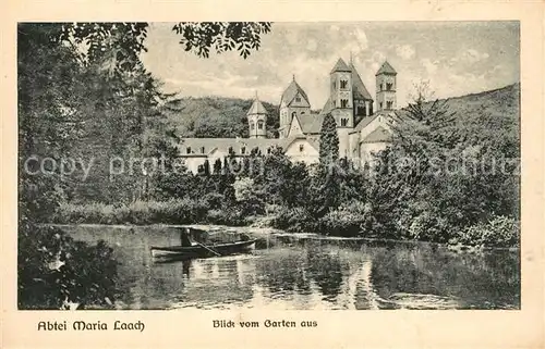 AK / Ansichtskarte Maria_Laach_Glees Abtei Maria Laach Blick vom Garten Maria_Laach_Glees