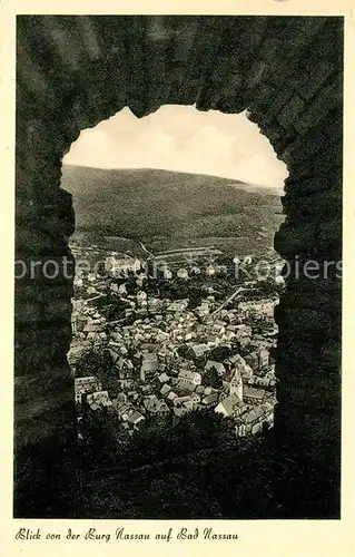 AK / Ansichtskarte Bad_Nassau Blick von der Burg Nassau Bad_Nassau