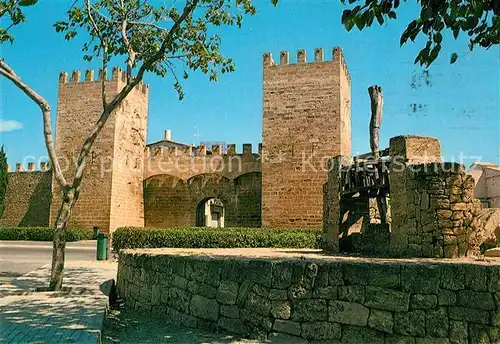 AK / Ansichtskarte Alcudia_Mallorca Murallas Porta del Moll Stadtmauer Alcudia Mallorca
