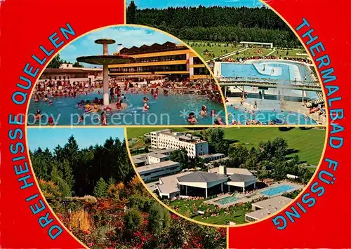 AK / Ansichtskarte Bad_Fuessing Thermalbad Fliegeraufnahme Bad_Fuessing