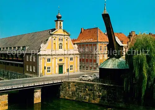 AK / Ansichtskarte Lueneburg Alter Kran und Kaufhaus Lueneburg