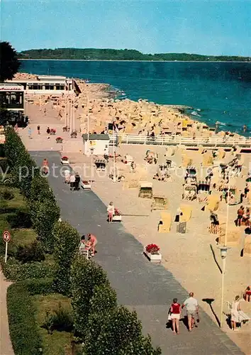 AK / Ansichtskarte Niendorf_Ostseebad Strand Promenade Niendorf_Ostseebad