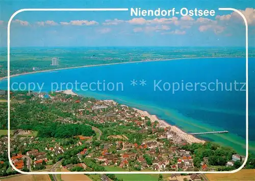 AK / Ansichtskarte Niendorf_Ostseebad Fliegeraufnahme Niendorf_Ostseebad
