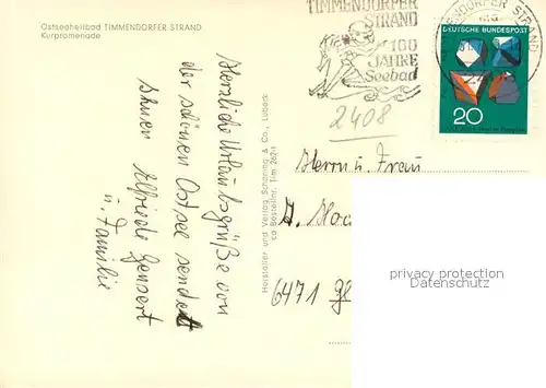 AK / Ansichtskarte Timmendorfer_Strand Kurpromenade Timmendorfer_Strand