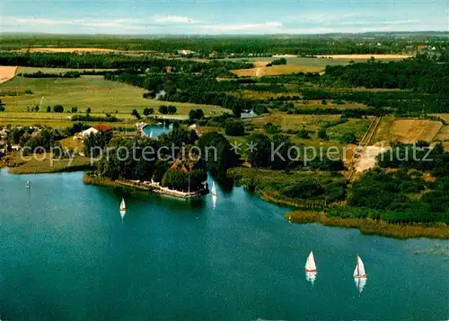 AK / Ansichtskarte Gross_Groenau Faehrhaus Rothenhusen 16. Jhdt. Fliegeraufnahme Gross Groenau