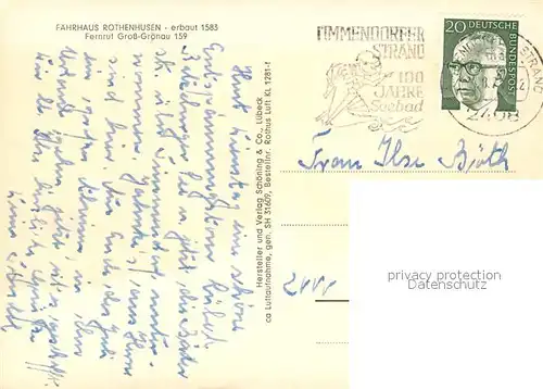 AK / Ansichtskarte Gross_Groenau Faehrhaus Rothenhusen 16. Jhdt. Fliegeraufnahme Gross Groenau