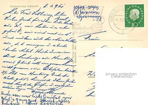 AK / Ansichtskarte Niendorf_Ostseebad Strand Niendorf_Ostseebad