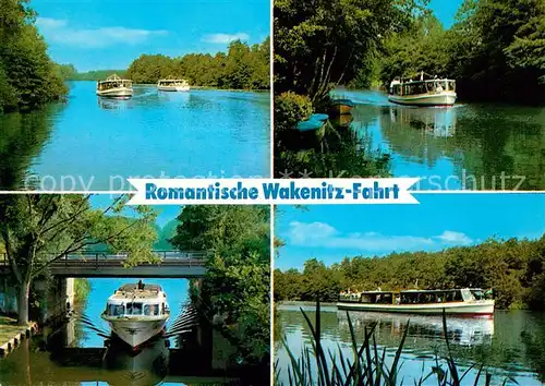 AK / Ansichtskarte Luebeck Romantische Wakenitz Fahrt Fahrgastschiff Luebeck