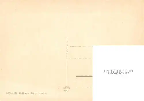 AK / Ansichtskarte Luebeck Heiligengeist Hospital Luebeck