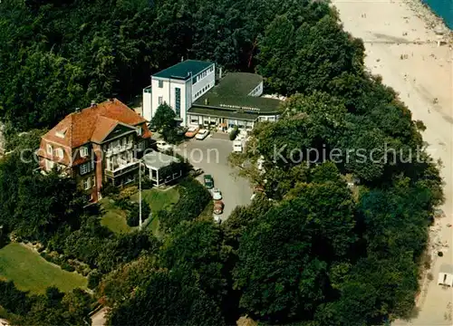 AK / Ansichtskarte Travemuende_Ostseebad Golfhotel Seetempel Fliegeraufnahme Travemuende_Ostseebad