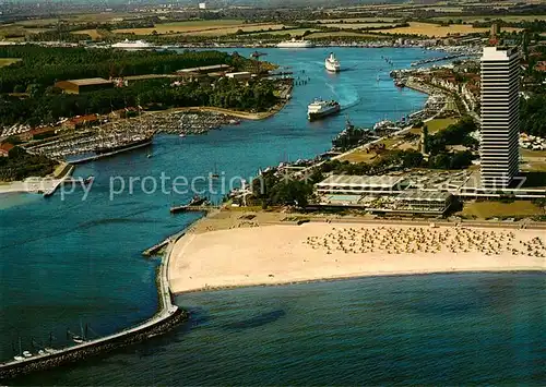 AK / Ansichtskarte Travemuende_Ostseebad Fliegeraufnahme Travemuende_Ostseebad