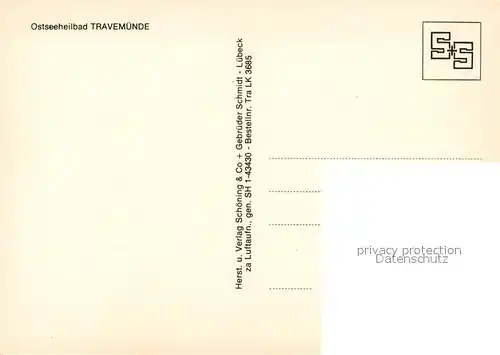 AK / Ansichtskarte Travemuende_Ostseebad Fliegeraufnahme Travemuende_Ostseebad